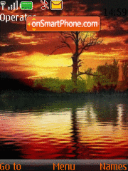 Capture d'écran Serene Sunset Animated thème