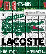 Lacoste tema screenshot