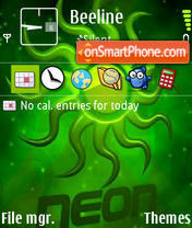 Neon 6285 tema screenshot