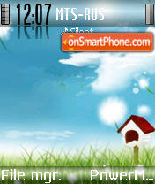 BlueSky tema screenshot