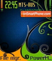 Abstract Swirls 01 es el tema de pantalla