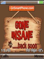 Gone Insane tema screenshot