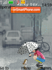 Animated Rain 03 tema screenshot