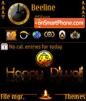 Diwali 08 s60v3 es el tema de pantalla