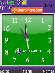 Swf Megafone Clock es el tema de pantalla