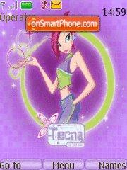 Winx club Tecna tema screenshot