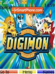 Скриншот темы Digimons