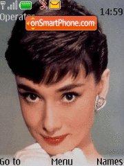 Скриншот темы Audrey Hepburn