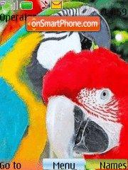 Capture d'écran Parrots thème