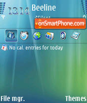 Скриншот темы Vista Aurora White