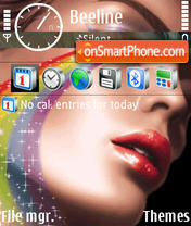 Girl Face 01 tema screenshot