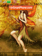 Fairy Autumn tema screenshot