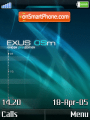 Скриншот темы Blue Exus Animated