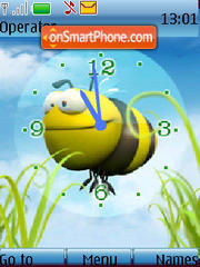 Скриншот темы Bee Clock