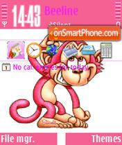 Cute Monkey 01 theme screenshot