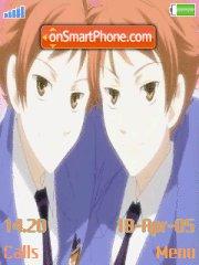 Ouran High School Host Club- Hitachiin brothers theme screenshot