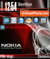 Скриншот темы Nokia Red V0