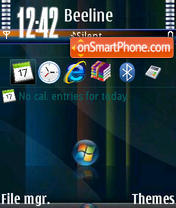 Vistablack V1 tema screenshot