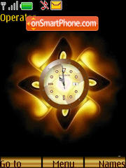 Скриншот темы SWF golden clock