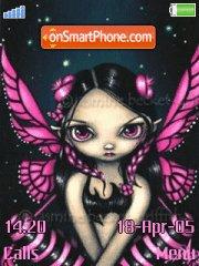 Emo fairy pink tema screenshot