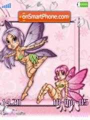 Pink Fairy theme screenshot