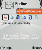 Silver tema screenshot