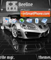 Mercedes SLR Silver theme screenshot