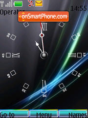 Vista Clock swf tema screenshot