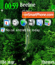 Green Road tema screenshot