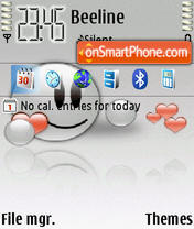 Smiley Love tema screenshot