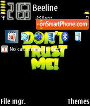 Dont Trust Me Theme-Screenshot