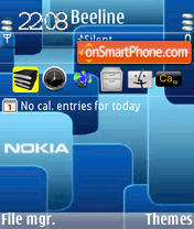 Nblue Animated 3 tema screenshot