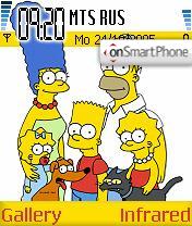 Скриншот темы The Simpsons