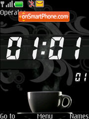 Скриншот темы Coffe Clock