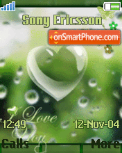 Скриншот темы Green Heart 02