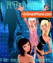 Скриншот темы Disco Girls