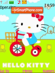 Скриншот темы Hello Kitty Animated