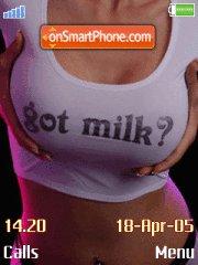 Girl Milk tema screenshot