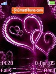 Pink Heart tema screenshot