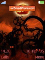 Red Halloween tema screenshot