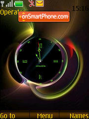 SWF abstract clock es el tema de pantalla