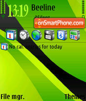 Green tema screenshot
