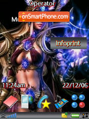 Fantasy Girl tema screenshot