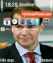Capture d'écran Dmitrii Medvedev thème