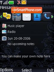 Blue Iphone 2009 tema screenshot