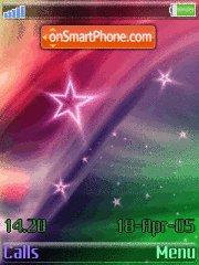 Multy Colour Stars tema screenshot