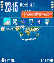 Capture d'écran Earth Map thème