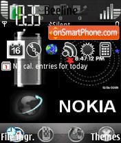 Animated Nokia es el tema de pantalla