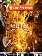 Скриншот темы Metallica In Flames