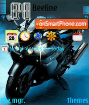 Animated Motorbike tema screenshot